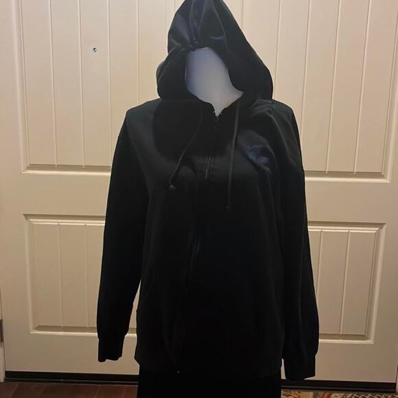 Harley Davidson black Angel wings hoodie jacket M - Picture 2 of 5